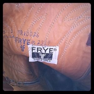 Vintage Frye leather cowboy boots